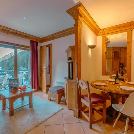 Mont Blanc View With Private Sauna - Cristal - Nant Blanc 14 - Happy Lägenhet Chamonix